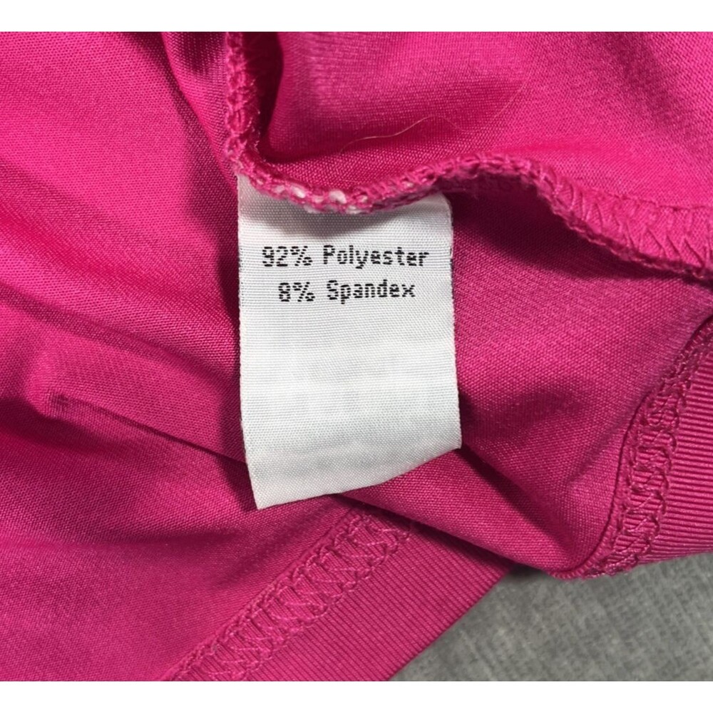 GGblue Womens Medium Pink Luxe Sport Quarter‎ 1/4 Zip Polo Tank Top - Picture 5 of 6